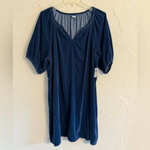 Old Navy Deep Blue Tunic Top